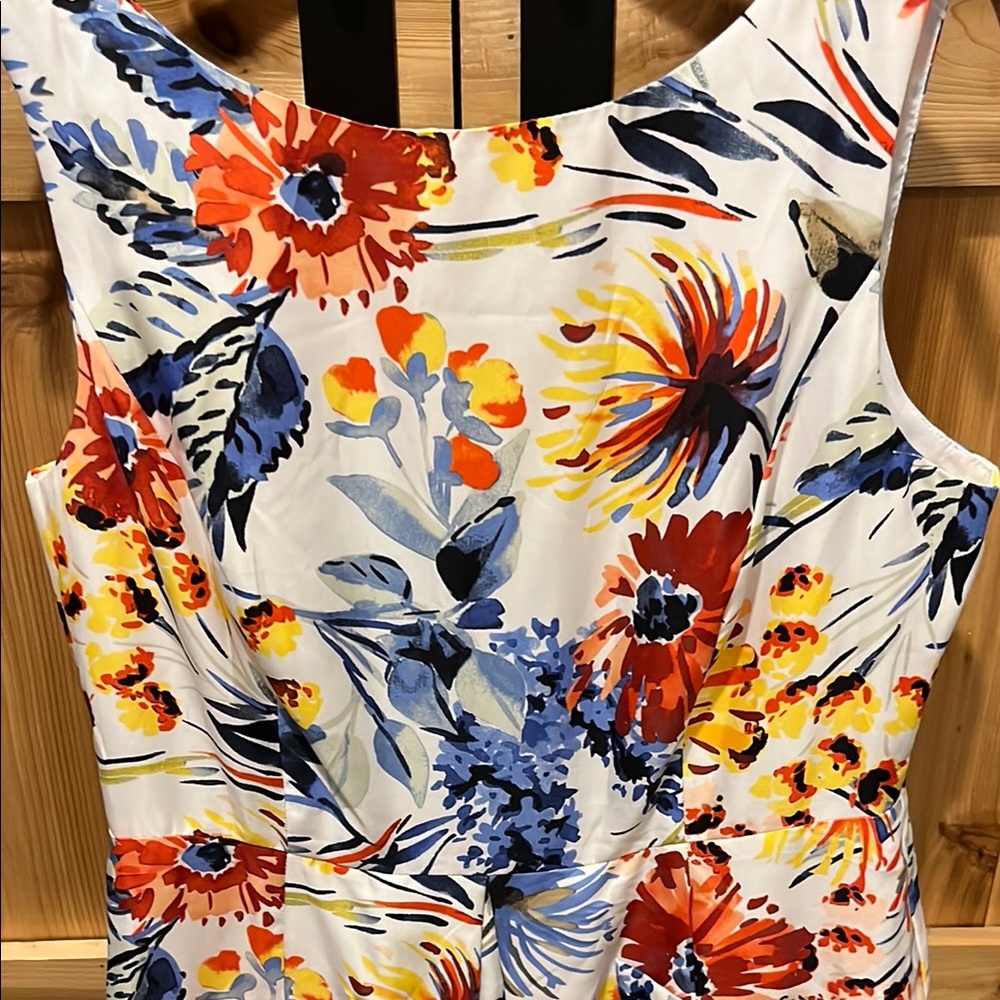 Donna Morgan Floral Print Midi Dress - Picture 4 of 8